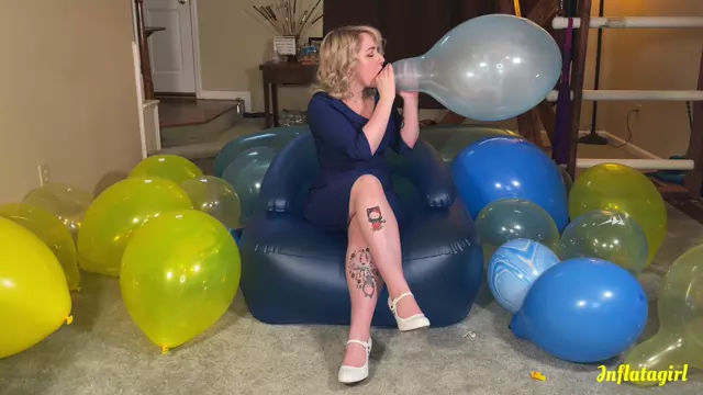 Poster: Inflatagirl Blow to Pop Balloons For Ukraine
